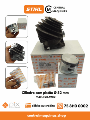 Cilindro com pistão Ø 52 mm